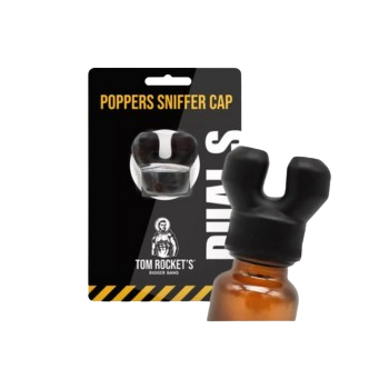 Inhalateur pour bouteille de poppers grand format, il permet d'utiliser le poppers sans avoir à visser et dévisser le bouchon du flacon - Vapoppers - Evreux - Normandie